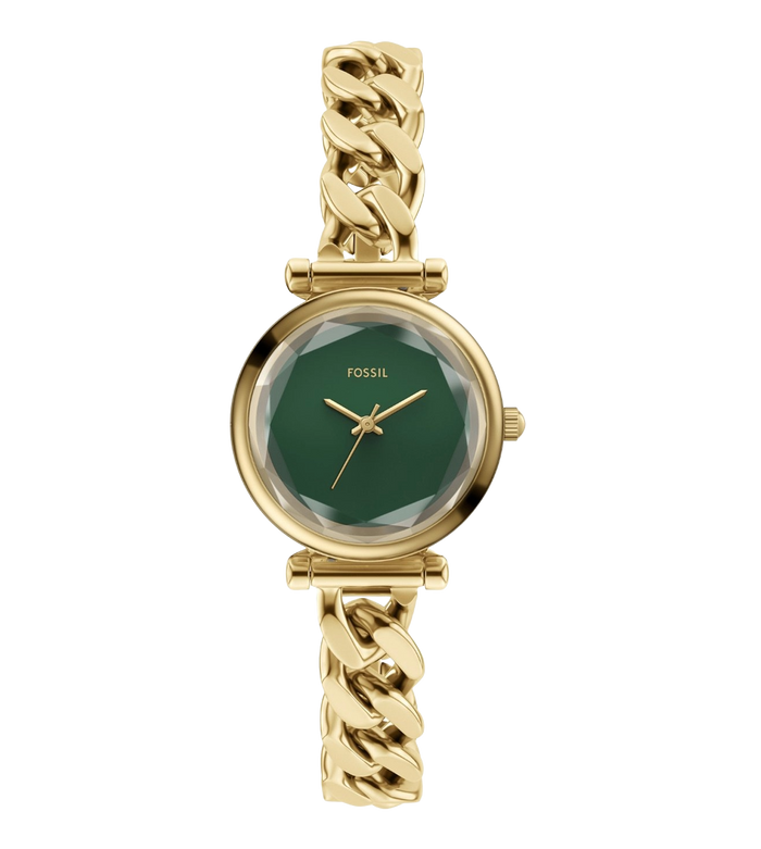 Fossil Quartz Green Dial Analog Stainless Steel Women's Watch, ES5441