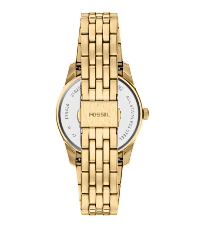 Fossil Quartz Green Dial Analog Stainless Steel Women's Watch, ES5460
