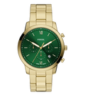 Fossil Quartz Green Dial Chronograph Stainless Steel Men's Watch, FS6164