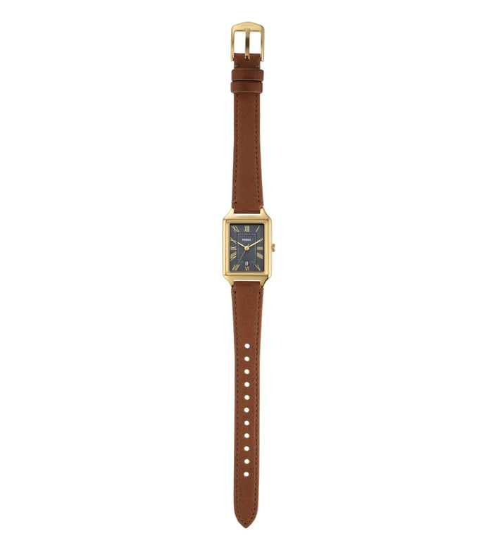 Fossil Quartz Grey Dial Analog Leather Women's Watch, ES5303