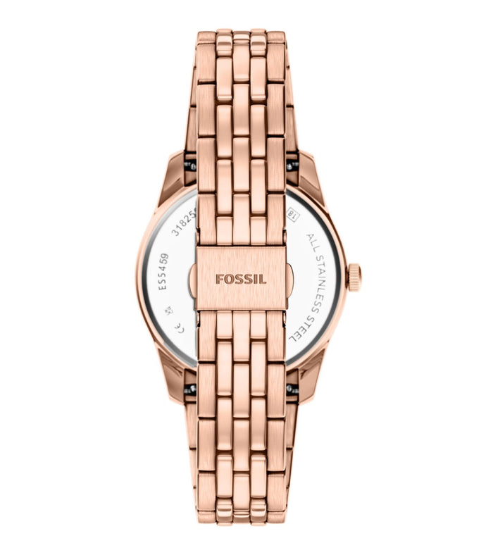 Fossil Quartz Grey Dial Analog Stainless Steel Women's Watch, ES5459