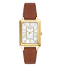 Fossil Quartz Mother Of Pearl Dial Analog Leather Women's Watch, ES5307