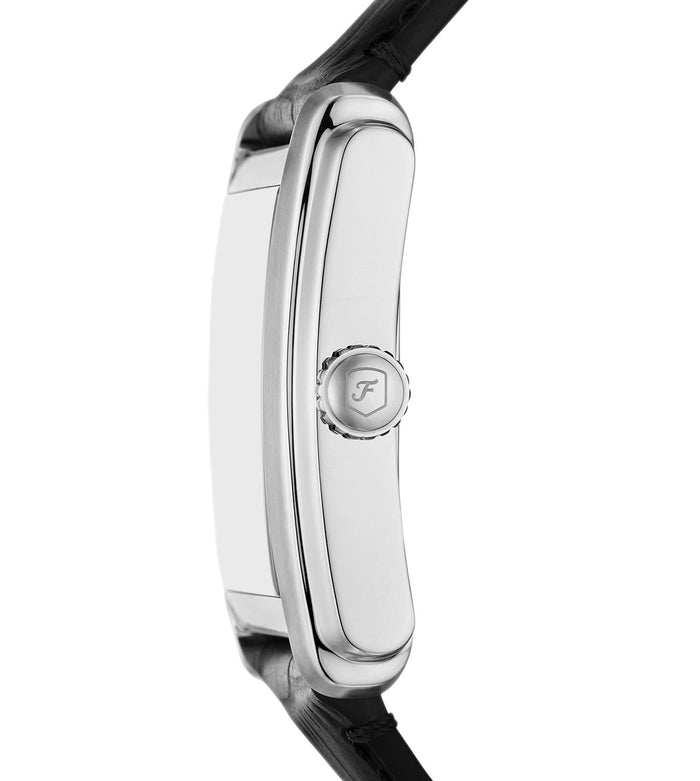 Fossil Quartz Silver Dial Analog Leather Men's Watch, FS6078