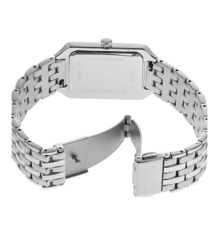 Fossil Quartz Silver Dial Analog Stainless Steel Women's Watch, ES5306