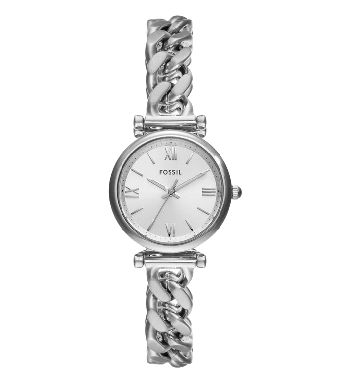 Fossil Quartz Silver Dial Analog Stainless Steel Women's Watch, ES5331