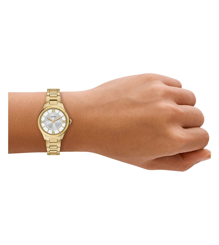 Fossil Quartz Silver Dial Analog Stainless Steel Women's Watch, ES5421