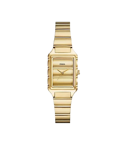 Fossil Raquel Three-Hand Gold-Tone Stainless Steel Women's Watch, ES5389