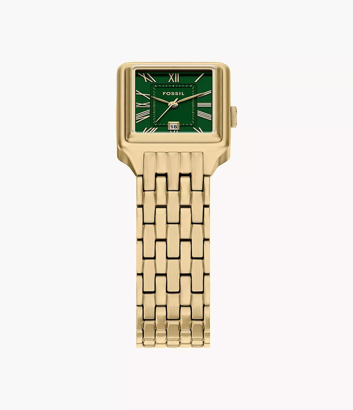 Fossil Raquel Three-Hand Gold-Tone Stainless Steel Women's Watch, ES5452