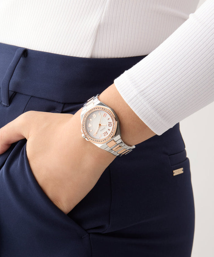 Guess 2-Tone Analog Women's Watch, GW0877L5