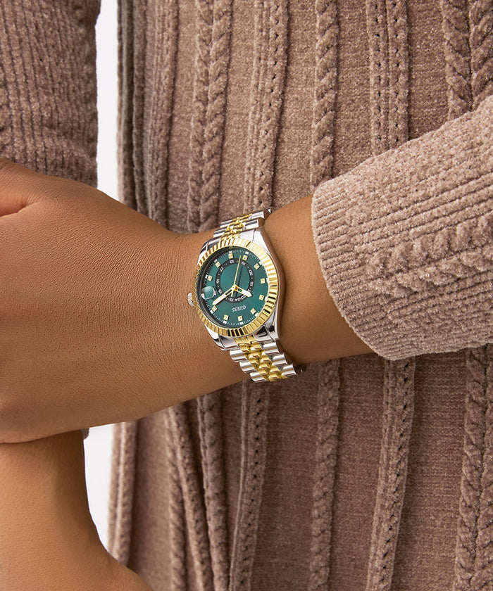 GUESS Ladies 2-Tone Multi-function Date Watch Women's Watch, GW0936L3