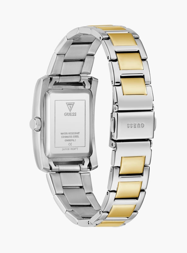 GUESS Ladies 2-Tone Silver Tone Analog Watch Women's Watch, GW0874L2