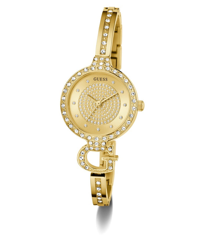 GUESS Ladies Giselle Gold Tone Analog Watch Women's Watch, GW0929L2