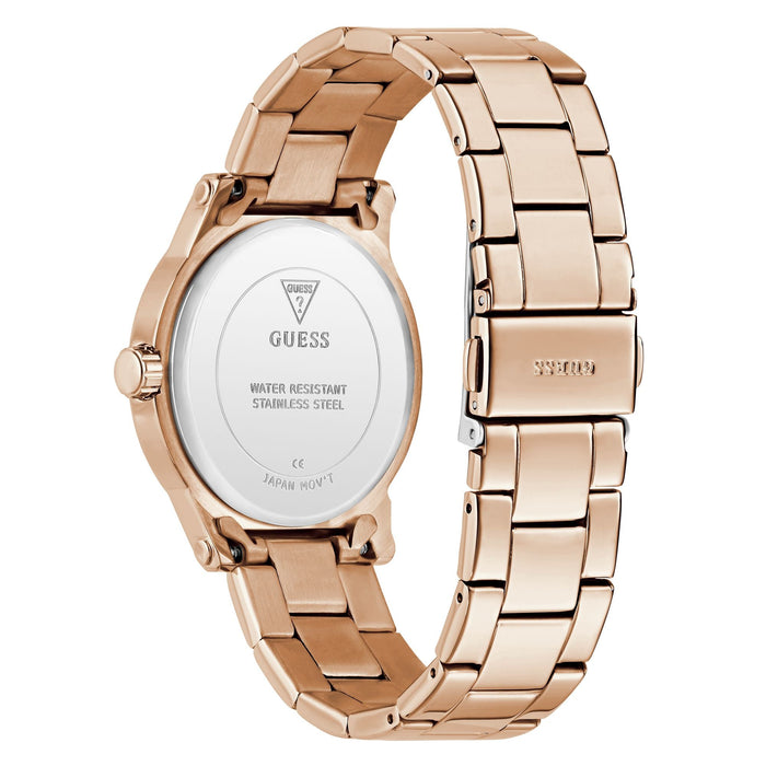 GUESS Ladies Rose Gold Tone Analog Watch Women's Watch, GW0861L3