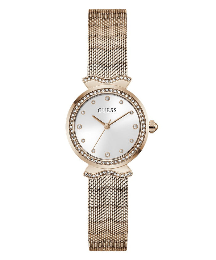 GUESS Ladies Rose Gold Tone Analog Watch Women's Watch, GW0866L3