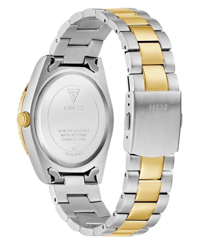 GUESS Mens 2-Tone Day/Date Watch Men's Watch, GW0265G14