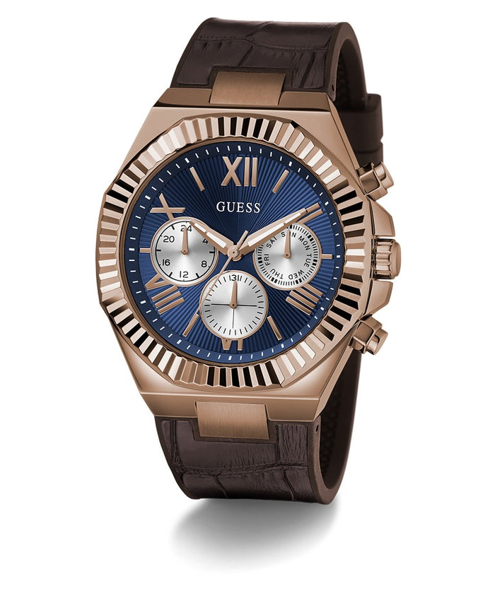 GUESS Mens Brown Coffee Multi-function Watch Men's Watch, GW0791G4