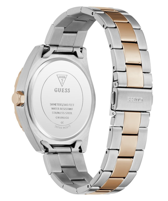 Guess Quartz Green Dial Analog Stainless Steel Men's Watch, GW1061G6