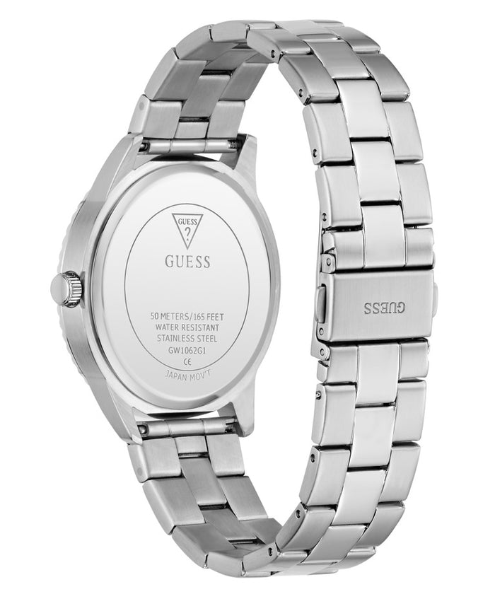 Guess Quartz Green Dial Analog Stainless Steel Men's Watch, GW1062G1