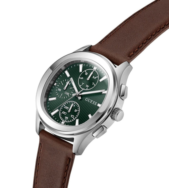 Guess Quartz Green Dial Analog Stainless Steel Women's Watch, GW1049G1