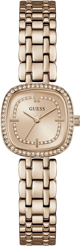 Guess Quartz Rose Gold Dial Analog Stainless Steel Women's Watch, GW1018L4