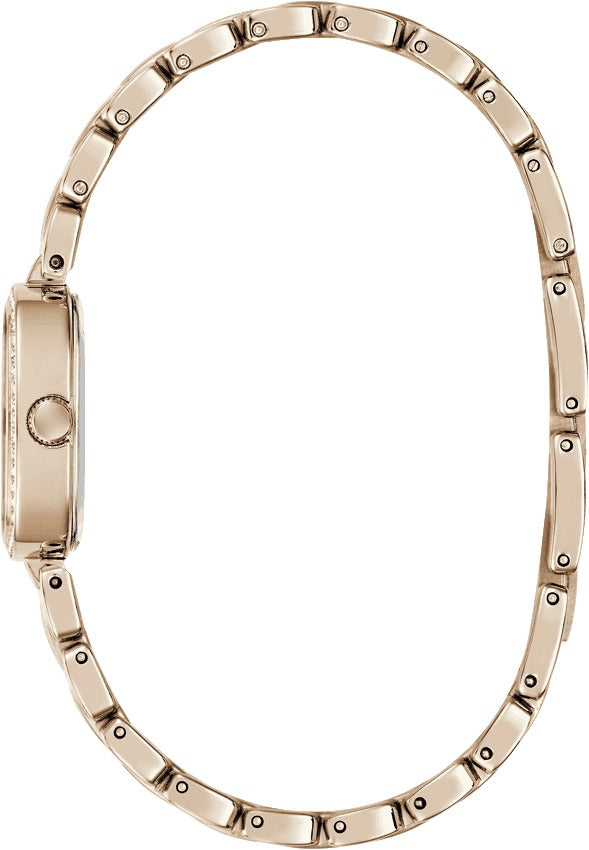 Guess Quartz Rose Gold Dial Analog Stainless Steel Women's Watch, GW1018L4