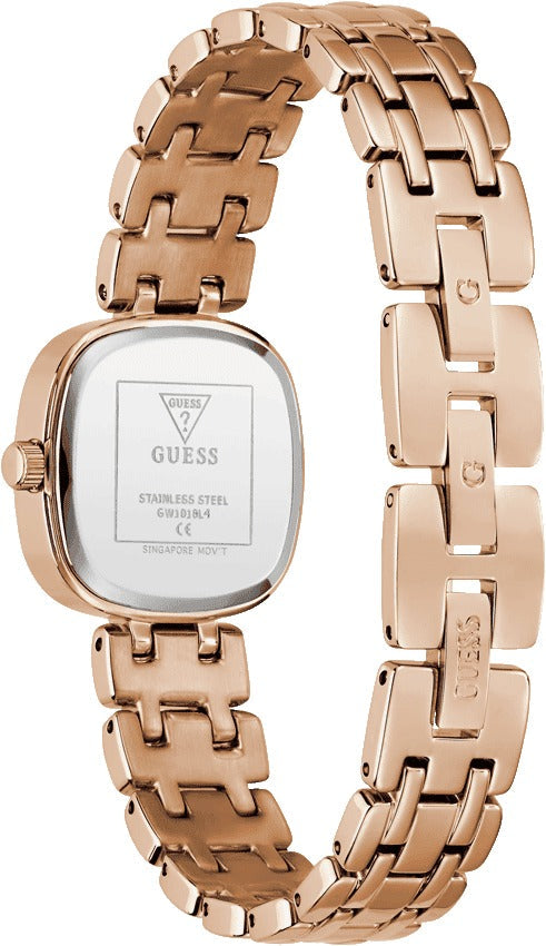 Guess Quartz Rose Gold Dial Analog Stainless Steel Women's Watch, GW1018L4