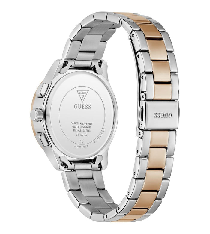 Guess Quartz Teal Dial Analog Stainless Steel Women's Watch, GW1031L5