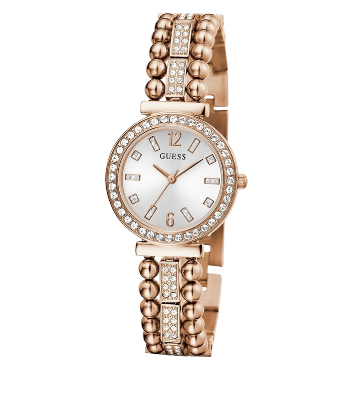 Guess Quartz White Dial Analog Stainless Steel Women's Watch, GW0401L3