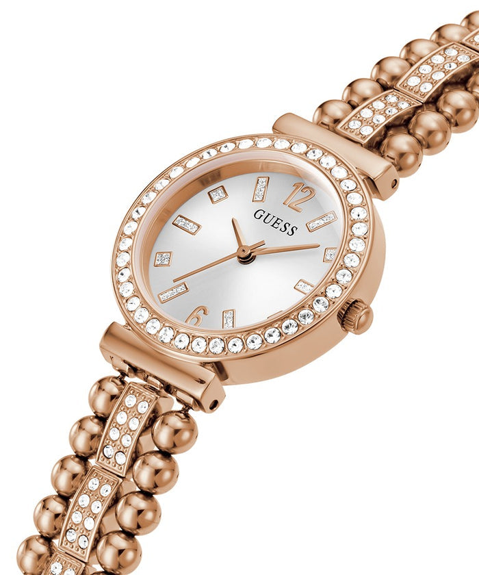 Guess Quartz White Dial Analog Stainless Steel Women's Watch, GW0401L3