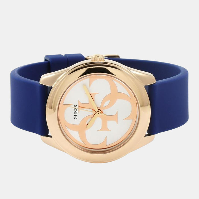 Guess Twist White Round Dial Analog Watch, W0911L6