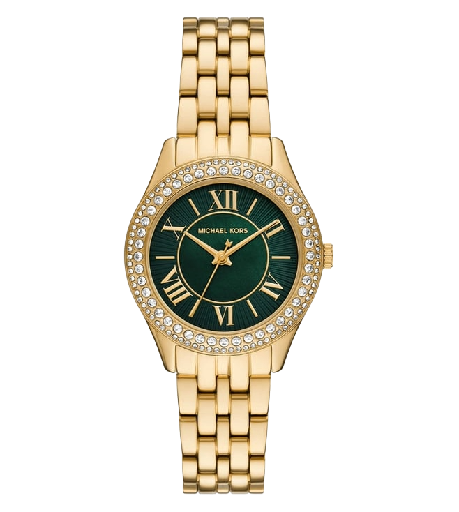 Michael Kors Harlowe Three-Hand Gold-Tone Stainless Steel Women's Watch, MK4870