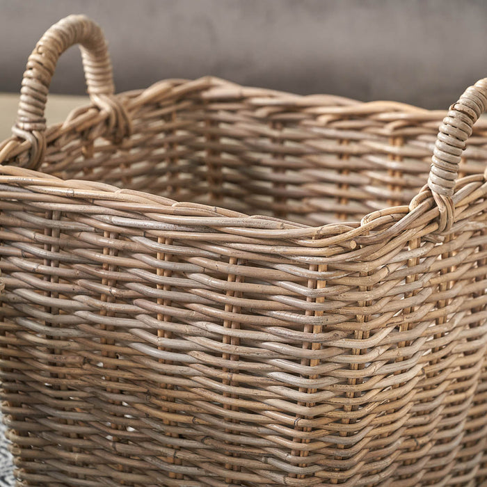 Hendra Grey Kubu Graduated Square Storage Baskets S/2