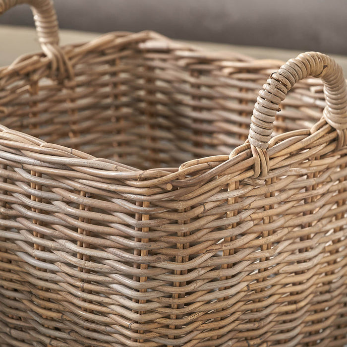 Hendra Grey Kubu Graduated Square Storage Baskets S/2