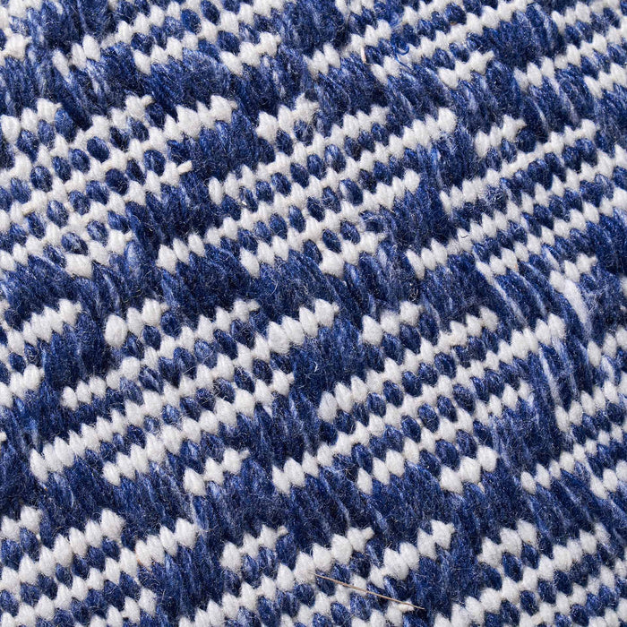 Indoor Outdoor Recycled Denim Blue Ikat Design Scatter Cushion