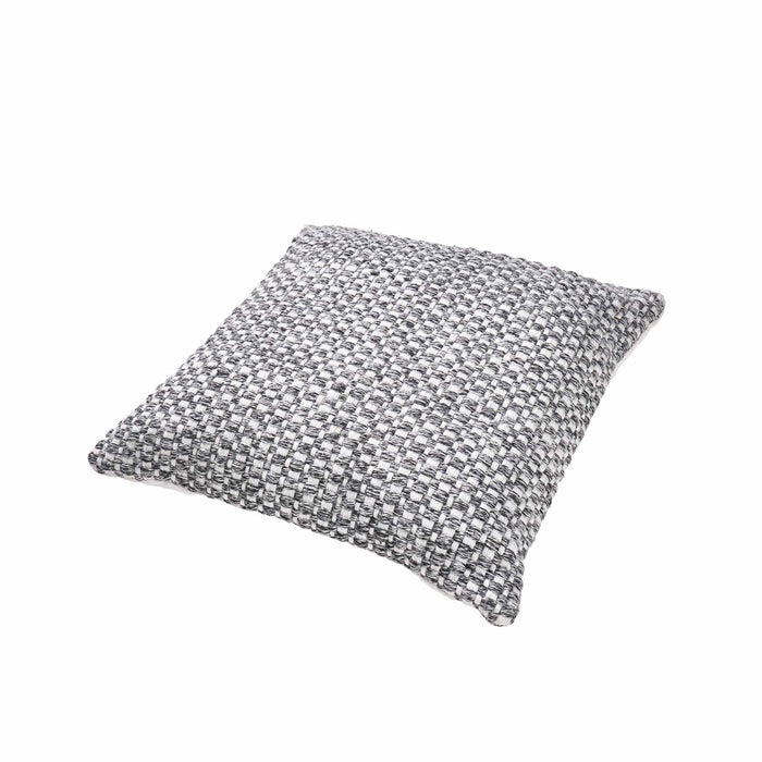 Indoor Outdoor Recycled Graphite Basket Weave Design Scatter Cushion