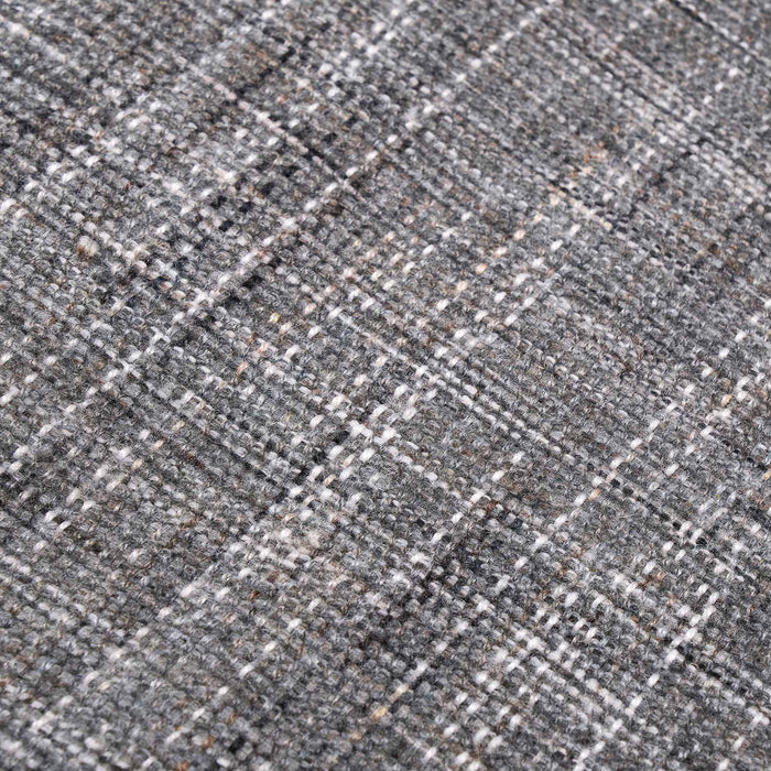 Indoor Outdoor Steel Grey and White Stripe Design Rug