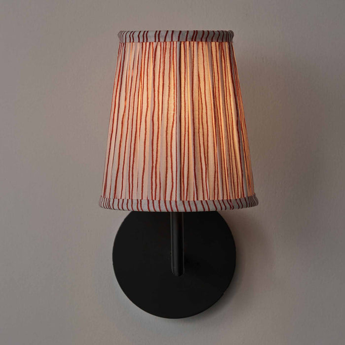 Jenson Cinnamon Stripe Mushroom Pleat Tapered Lampshade