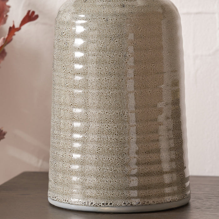 Kaisa Smokey Green Reactive Glaze Table Lamp