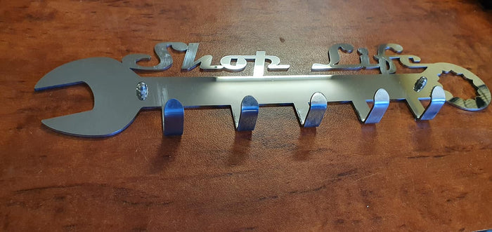 Key Ring holder (KRH) 'SHOP LIFE' stainless steel