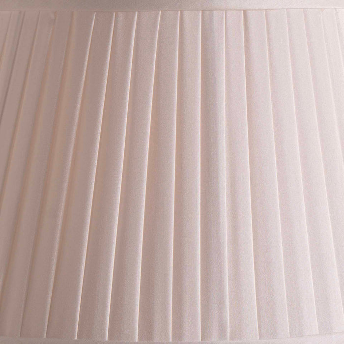 Knightsbridge Ivory Poly Cotton Knife Pleat Shade