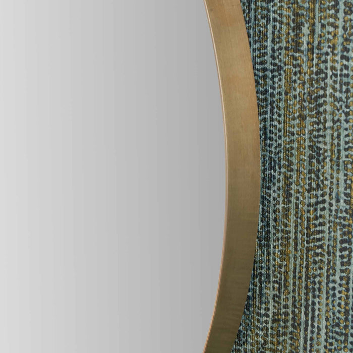 Koa Gold Slim Frame Round Wall Mirror Medium