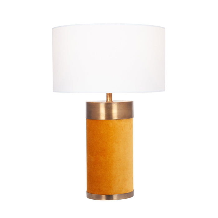 Ruma Mustard Velvet Table Lamp | Home Lighting | Rūma
