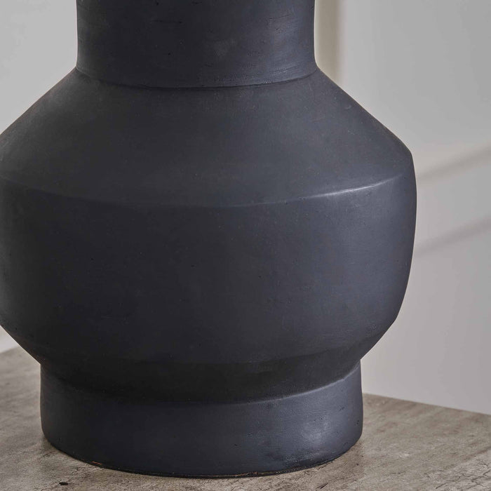 Lana Black Terracotta Table Lamp Base