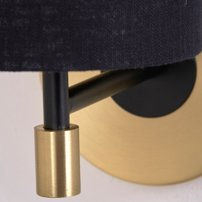 Laurie Black and Gold Wall Light