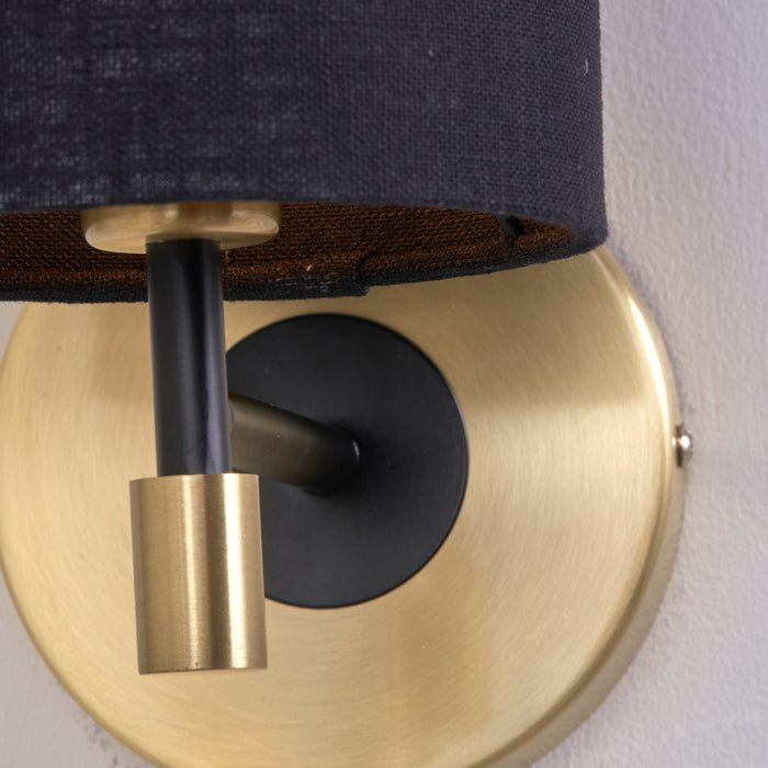 Laurie Black and Gold Wall Light