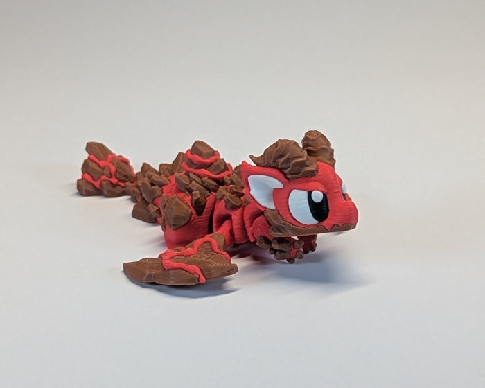 Lava Dragon Cute Critter Facing Right
