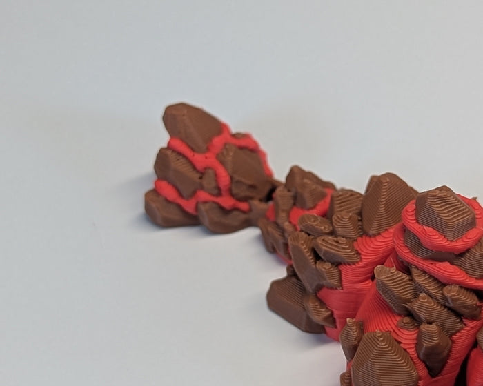 Lava Dragon Cute Critter Tail Close Up