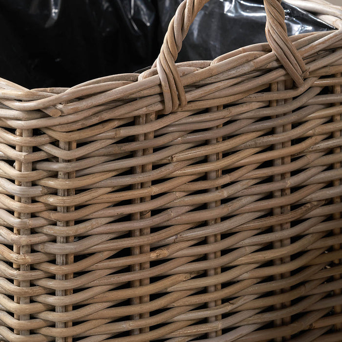 Likha Indoor Outdoor Grey Kubu Square Basket Planters S/3