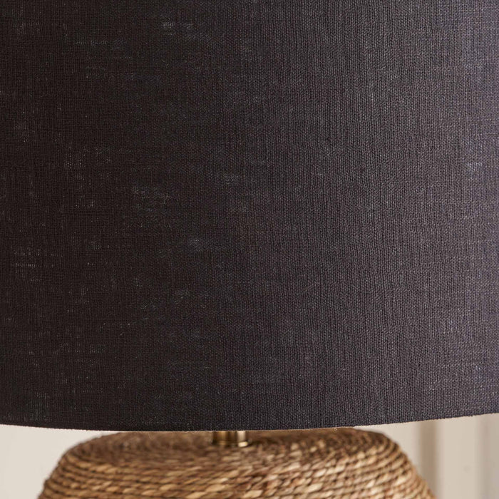 Linus Black Stripe Seagrass Table Lamp Base