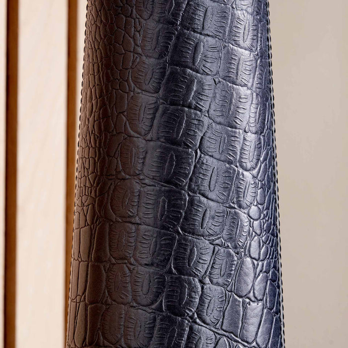 Lorenzo Black Croc Leather Table Lamp Base